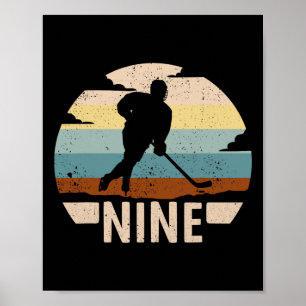 9e verjaardag IJshockey 9 Jaar Verjaardag Jongens Poster