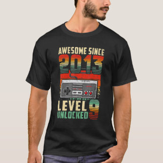 9e verjaardag Jongen Niveau 9 ontgrendeld Geweldig T-shirt