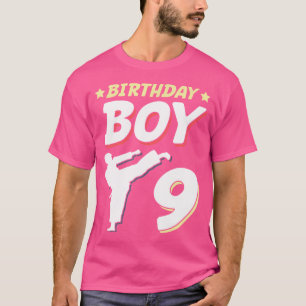 9e verjaardag Karate Boy Taekwondo 9 jaar oud T-shirt