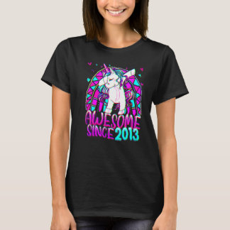 9e verjaardag regenboog 9 jaar oude abbing Unicorn T-shirt
