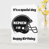 **9e VERJAARDAG** SPECIALE JONGEN "SPECIALE NEEF!! Kaart (Gele Bloem)