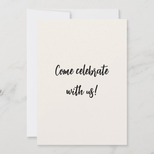 9e verjaardag uitnodiging minimalist - nummer 9 (Achterkant)