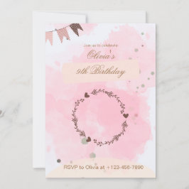 9e verjaardag van de uitnodiging