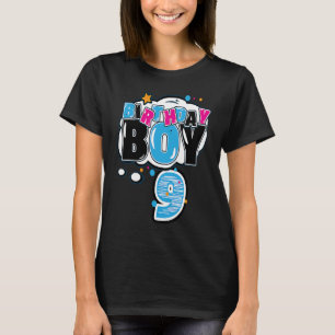 9e verjaardag voor jongens en zoon van 9 jaar t-shirt