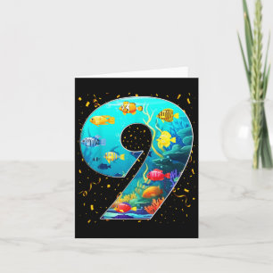 9e Verjaardagsfeest 9 Jaar Oude Zee Vis Aquarium B Kaart