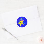 9e verjaardagsfeestje sterren Stickers (Envelop)