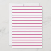 9ème typographie florale Invitations d'anniversair (Dos)