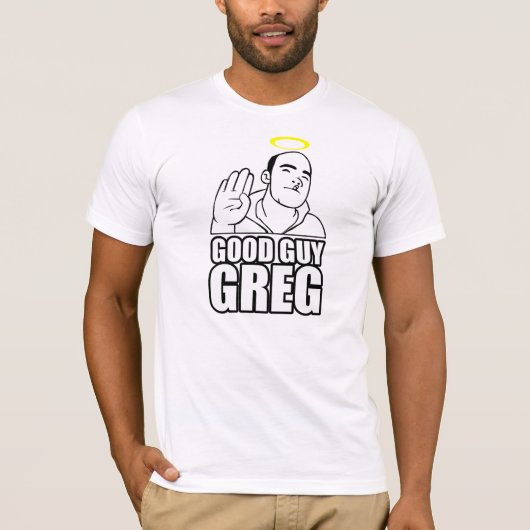 9GAG T-SHIRT - GOOD GUY GREG - AMERIKAANS APPARAAT (Voorkant)