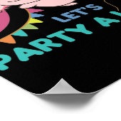 9th Birthday Axolotl Nine Year Old Cute Axolotls Poster (Hoek)