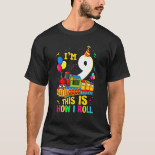 9th Verjaardag Trein Jongens Meisjes 9 Jaar Oud Ik T-shirt