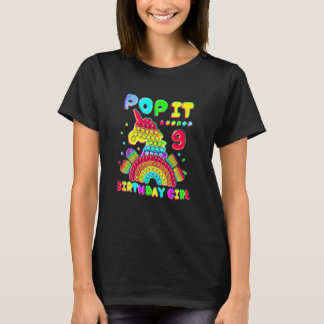 9th Verjaardags Meisje Pop Het Fidget Speelgoed 9 T-shirt