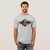 9Volt Raven T grijs T-shirt (Voorkant volledig)