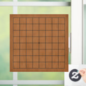 9x9 Goban Bruin Hout  Achtergrond Decal (Huis)