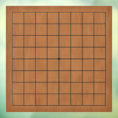 9x9 Goban Bruin Hout  Achtergrond Decal (Vel 3)