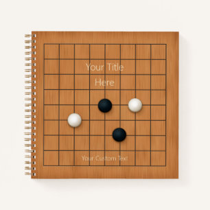 9x9 Goban met Bruikbaar Spelbord (1) Custom Notitieboek