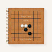9x9 Goban met Bruikbaar Spelbord (2) Custom Notitieboek (Voorkant)
