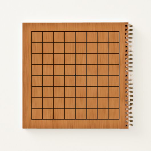 9x9 Goban met Bruikbaar Spelbord (2) Custom Notitieboek (Achterkant)