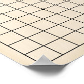 9x9 Goban Portable Gameboard of Decoupage (bord) Poster (Hoek)