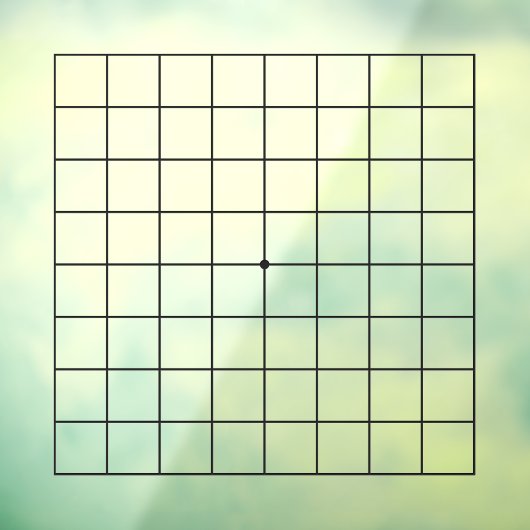 9x9 Goban Transparant Tafel Decal (Vel 3)