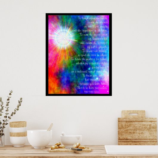 A001.Vaak en veel lachen. - Frameable Print.2 Poster (Keuken)