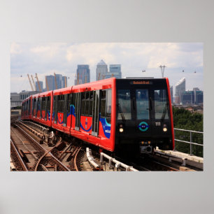 A006_001 : London DLR Train to Woolwich - Poster