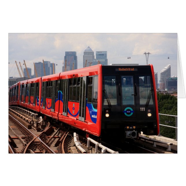 A006_01 : Train de Londres DLR à l'affiche de (Devant horizontal)