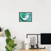 A01 Nautilus Shell-Poster met Inspirerend offerte Poster (Thuiskantoor)