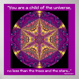 A04 "Kind van het universum" — Desiderata Poster.2 Poster