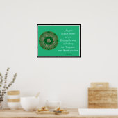 A05 Celtic Kaleidoscopic Mandala - Irish Blessing8 Poster (Keuken)