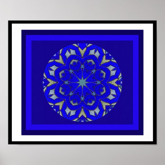 A05 Celtic Knot Kaleidoscopic - Irish Blessing.6 Poster (Voorkant)