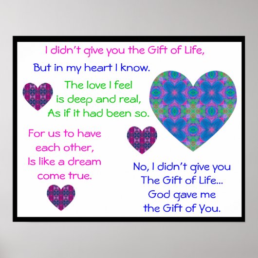 A07c Don de Dieu - Poster - Version 3.Black Border (Devant)