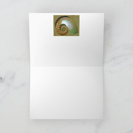 A09 Nautilus Shell - carte inspirée 2 de citation (Intérieur)