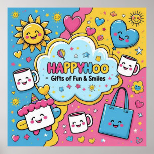 A0- Een Happyhoo-poster Poster