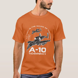 A0 Warthog Fairchildhunderbolt USAF Gevechtsvliegt T-shirt