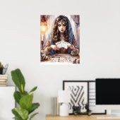 *~* A100 9 Psychische Boho zigeunervrouw Poster (Thuiskantoor)
