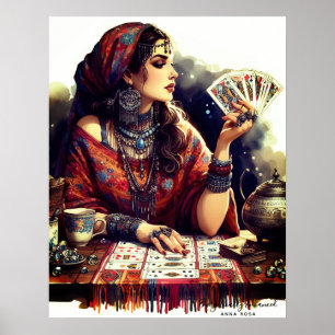 *~* A100 Psychische lezer Gypsy Crystal Ball 2 Poster