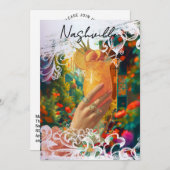 *~* A101 29 PHOTO Cocktail Nashville BACHELORETTE Kaart (Voorkant / Achterkant)