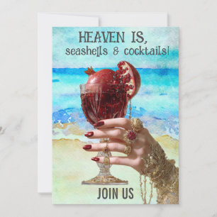 *~*  A101 Beach Cocktail 6 FOTO DEVERLOFDE MEISJES Kaart