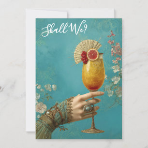 *~* A101 Cocktail FOTO  Ornate 24 DEBUITANTE Kaart