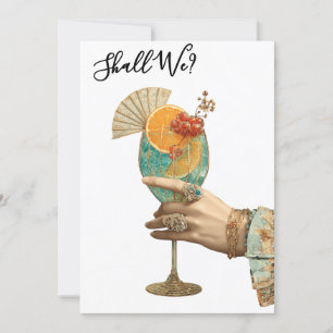 *~* A101 Cocktail Ornaat  FOTO  7  BACHELORETTE Kaart