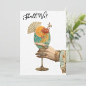 *~* A101 Cocktail Ornaat  FOTO  7  DEHENPARTY Kaart (Staand voorkant)