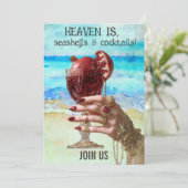 *~*  A101 Strandcocktail 6 FOTO DEVERLOFTE FEest I Kaart (Staand voorkant)