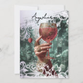 *~* A101PHOTO Cocktail Overal AFGRADUATE FEESTJE Kaart (Voorkant)