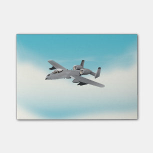 A10 Militair Vliegtuig Illustratie Post-it® Notes