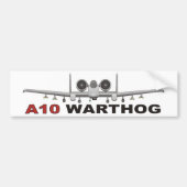 A10 Thunderbolt II de Warthog Bumpersticker (Voorkant)