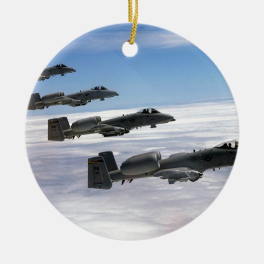 A10 Thunderbolt II Keramisch Ornament (Voorkant)