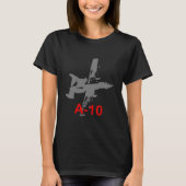 A10 Thunderbolt Warthog Vliegtuig T-shirt (Voorkant)