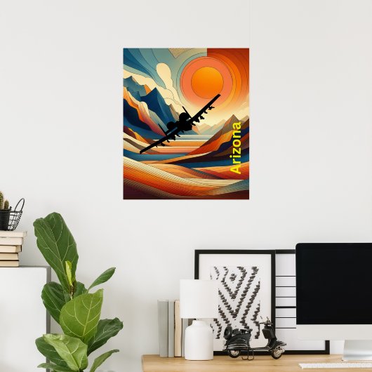 A10 Warthog Poster. Poster (Thuiskantoor)