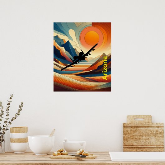 A10 Warthog Poster. Poster (Keuken)