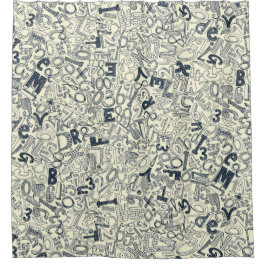 A1B2C3 indigoivoor Douchegordijn